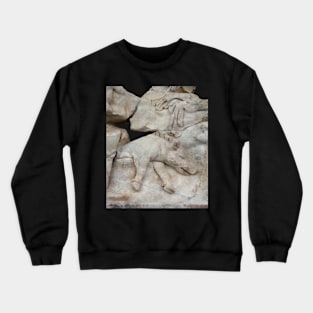 Calydonian Boar Greek Mythological Relief Cut Out Crewneck Sweatshirt